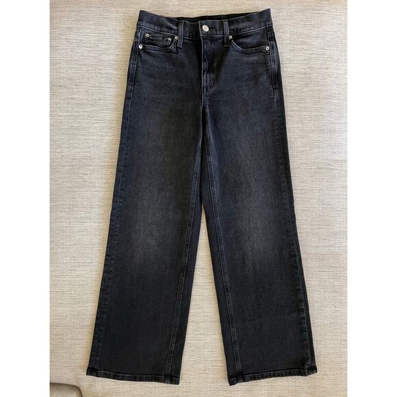 AYR The Secret Sauce Jeans 26S Date Night Black Straight Leg Denim 29.5” Inseam - Picture 3 of 8
